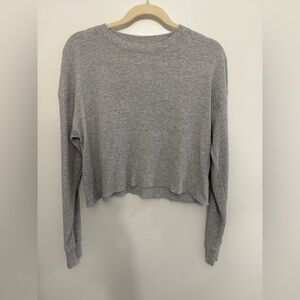 Aritzia TNA Cropped Waffle Knit Top